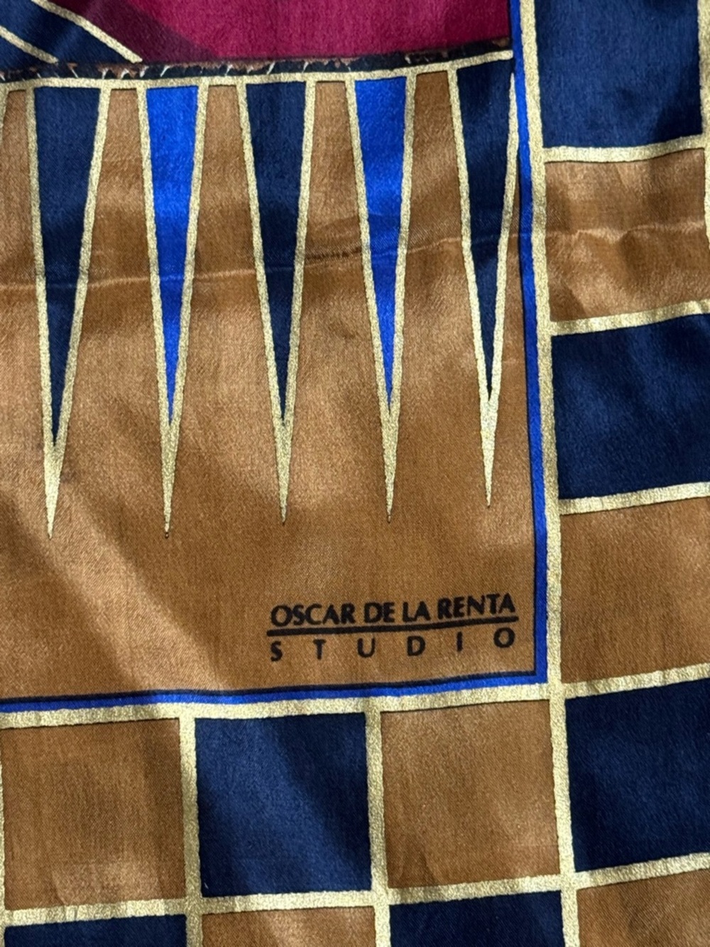 Oscar de la Renta casino print silk scarf - Picture 3 of 7